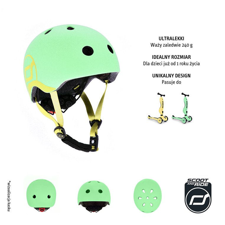 Casco ajustable S-M Scoot and Ride Kiwi -Disponibles !!!