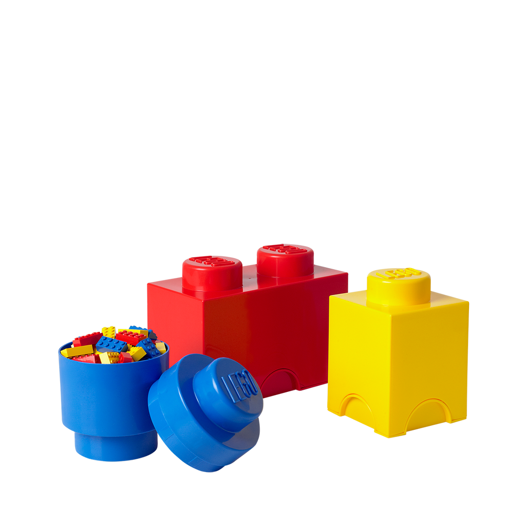 PACK CONTENEDORES LEGO BRICK 3 PCS CLASIC