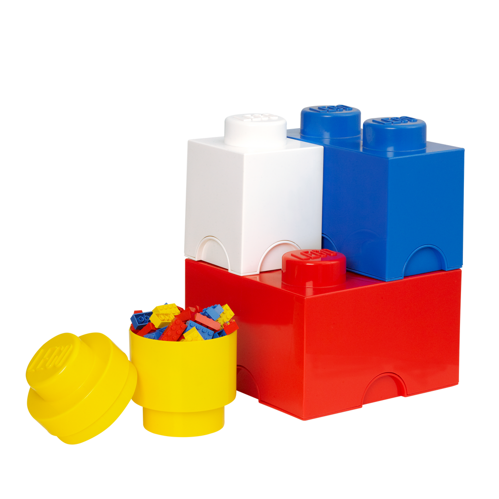 PACK CONTENEDORES LEGO BRICK 4 PCS CLASSIC