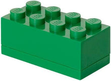 Cargar imagen en el visor de la galería, CONTENEDOR LEGO MINI BOX 8 DARK GREEN
