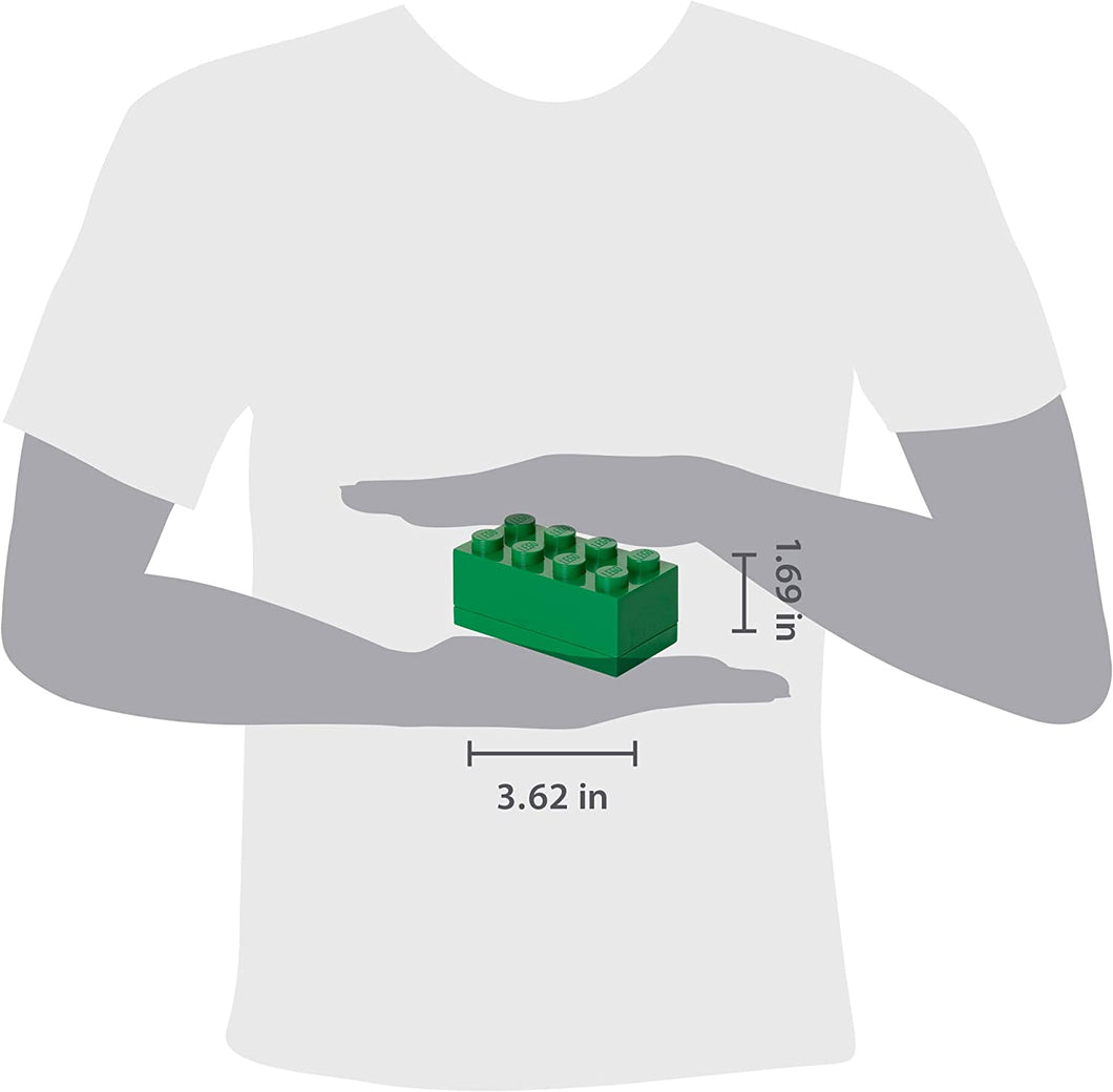 CONTENEDOR LEGO MINI BOX 8 DARK GREEN