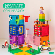 Cargar imagen en el visor de la galería, Juego de construcción IMANIX, IMABRICK ONE SIDE 16 piezas magnéticas, Braintoys
