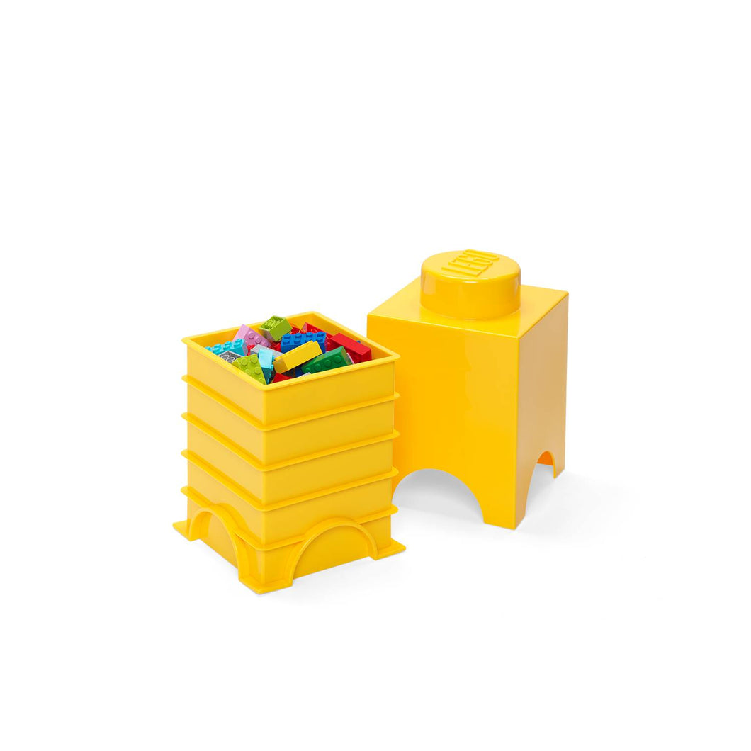 CONTENEDOR LEGO BRICK 1 BRIGHT YELLOW