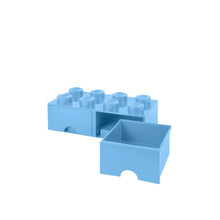 Cargar imagen en el visor de la galería, CONTENEDOR LEGO BRICK DRAWER 8 AQUA LIGHT BLUE
