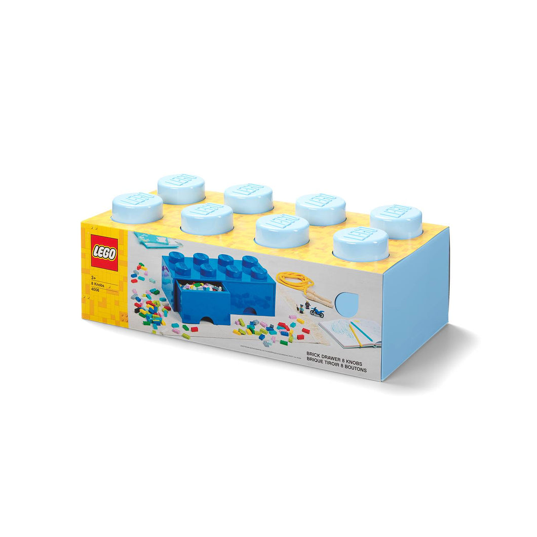 CONTENEDOR LEGO BRICK DRAWER 8 AQUA LIGHT BLUE